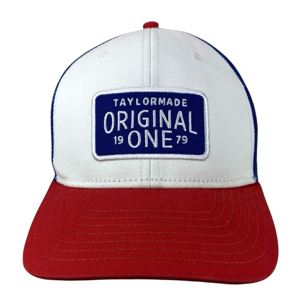 TaylorMade Original One 1979 Trucker Hat Red White Blue Snapback Golf Cap